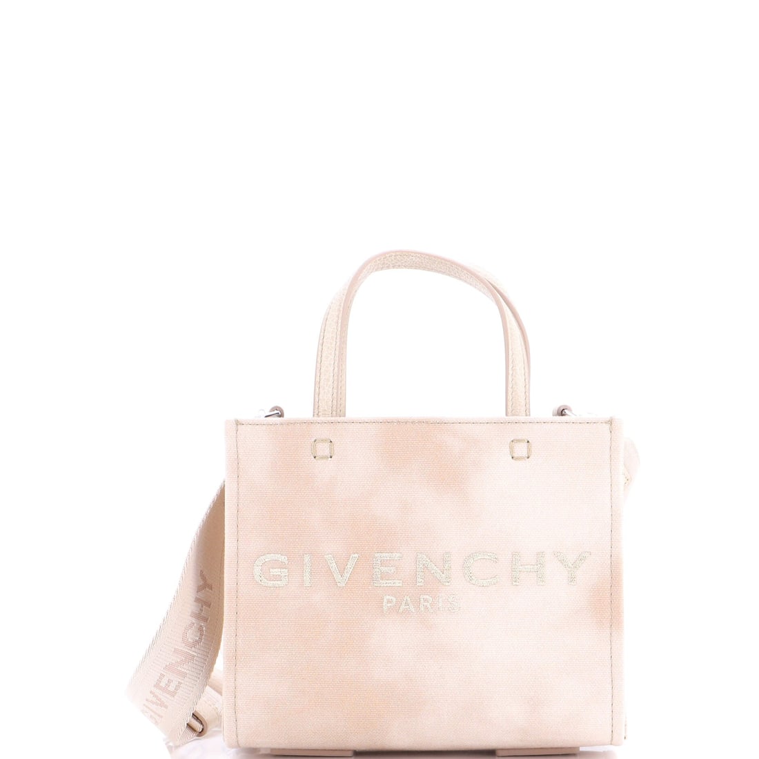 Givenchy G-Tote Canvas Mini: The Givenchy G-Tote carries a stance the maison has refined across many iterations into something instantly recognizable. Worked in Canvas, the surface carries a measured, well-bred polish. Sized at