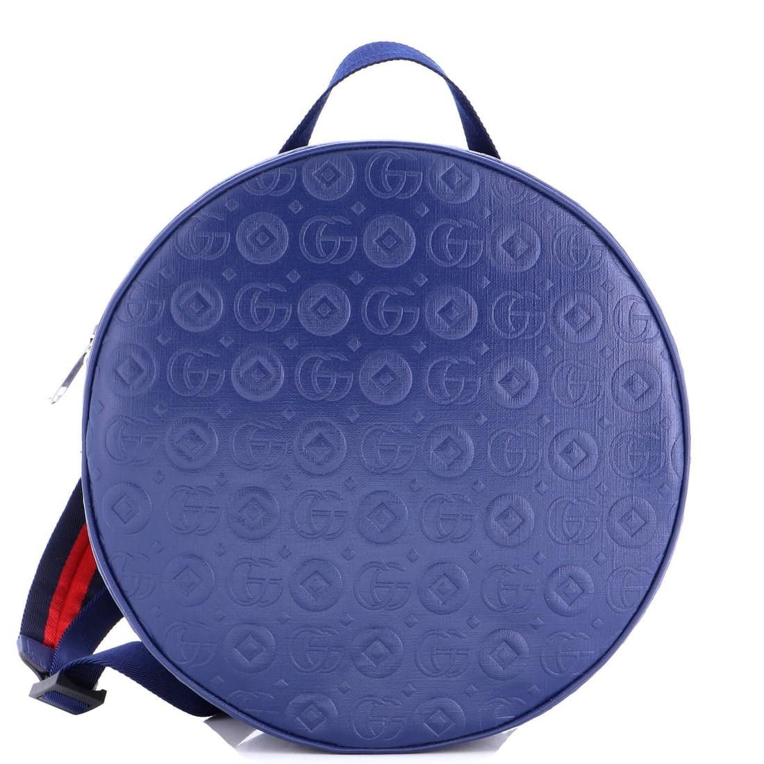 Gucci Children's Round Zip Backpack Embossed Leather: Gucci's Children's Round Zip Backpack is a study in measured architecture, the kind of carry that telegraphs taste before it ever signals brand. Cut in Embossed Leather, it has the considered hand a