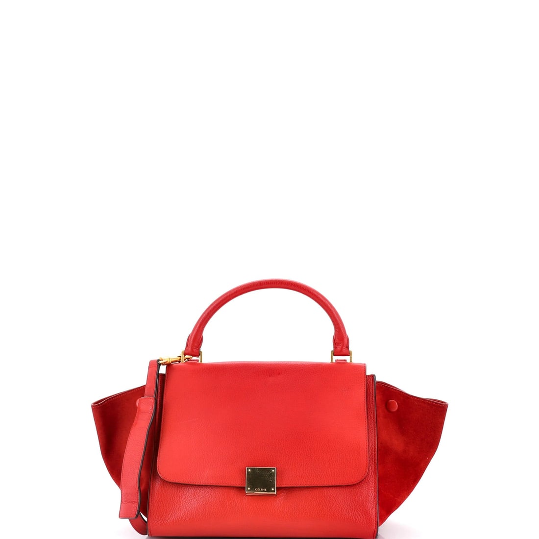 Celine Trapeze Bag Leather Small: Within Celine's catalog, the Trapeze Bag occupies the territory between everyday tote and editorial carry. It is constructed in Leather, with the kind of considered finish the house is known for. The 