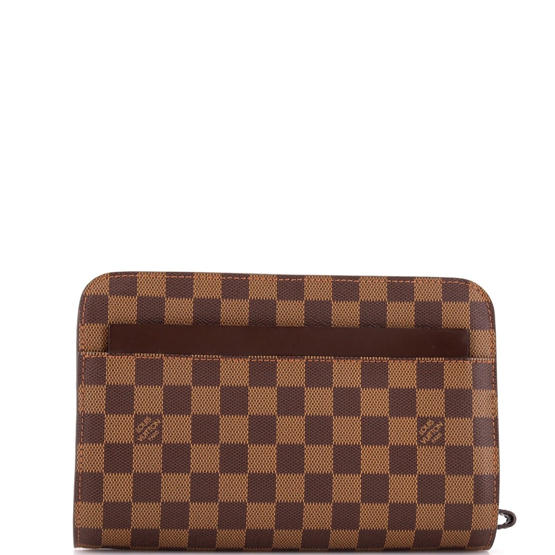 Louis Vuitton Pochette Saint Louis Damier: From Louis Vuitton, this Pochette Saint Louis arrives in a configuration the house designed to read as both deliberate and easy. Construction sits in the Damier coated canvas, Vuitton's checkerboard p