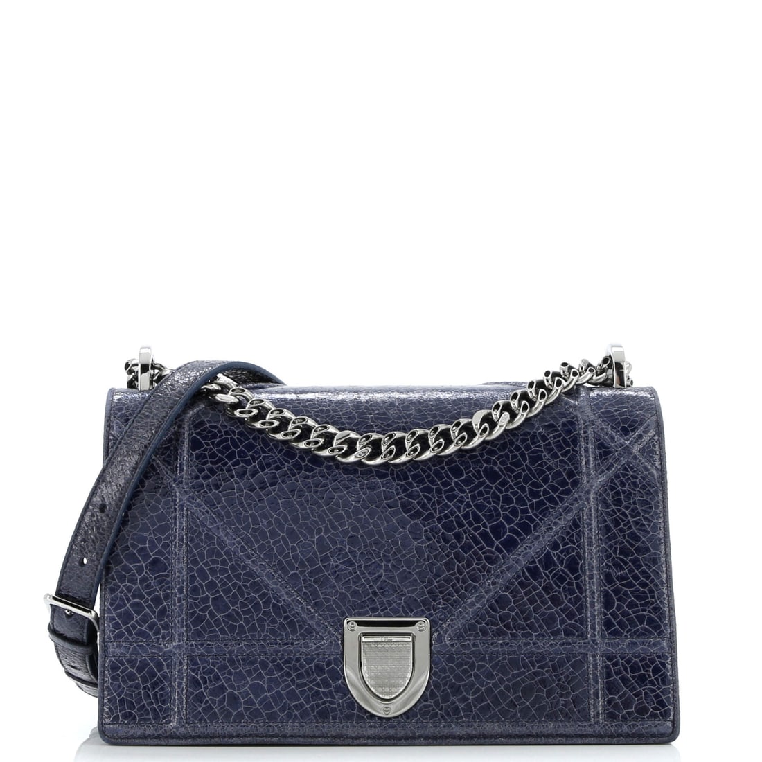 Christian Dior Diorama Flap Bag Crackled Deerskin Medium: Christian Dior's Diorama Flap Bag reads first as architecture and only second as accessory, which is the highest compliment for a house bag. It is constructed in Crackled Deerskin, with the kind of co