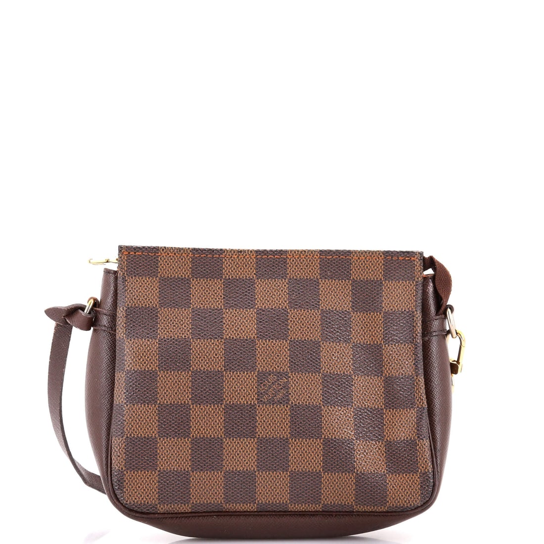 Louis Vuitton Trousse Make Up Bag Damier: The Trousse Make Up Bag from Louis Vuitton reads as a thoughtful piece of bag-making, with construction that prioritizes posture and proportion over noise. The leatherwork is in the Damier coated canv