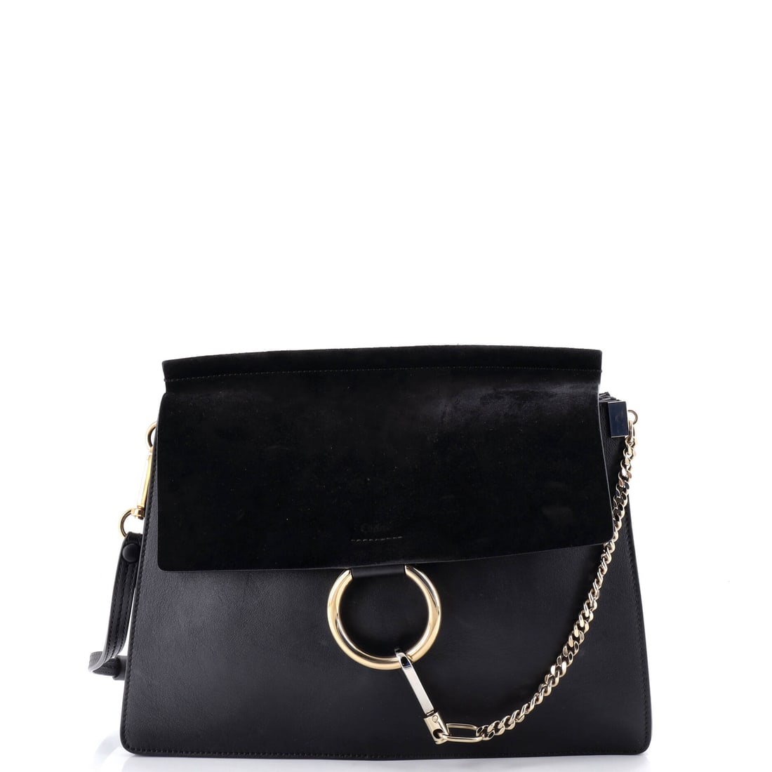 Chloe Faye Shoulder Bag Leather Medium: This Chloe Faye Shoulder Bag arrives through Maison de Beaubigonne's trade channel with the silhouette the house treats as a fixture in its core lineup. The build sits in Leather, finished to the stan