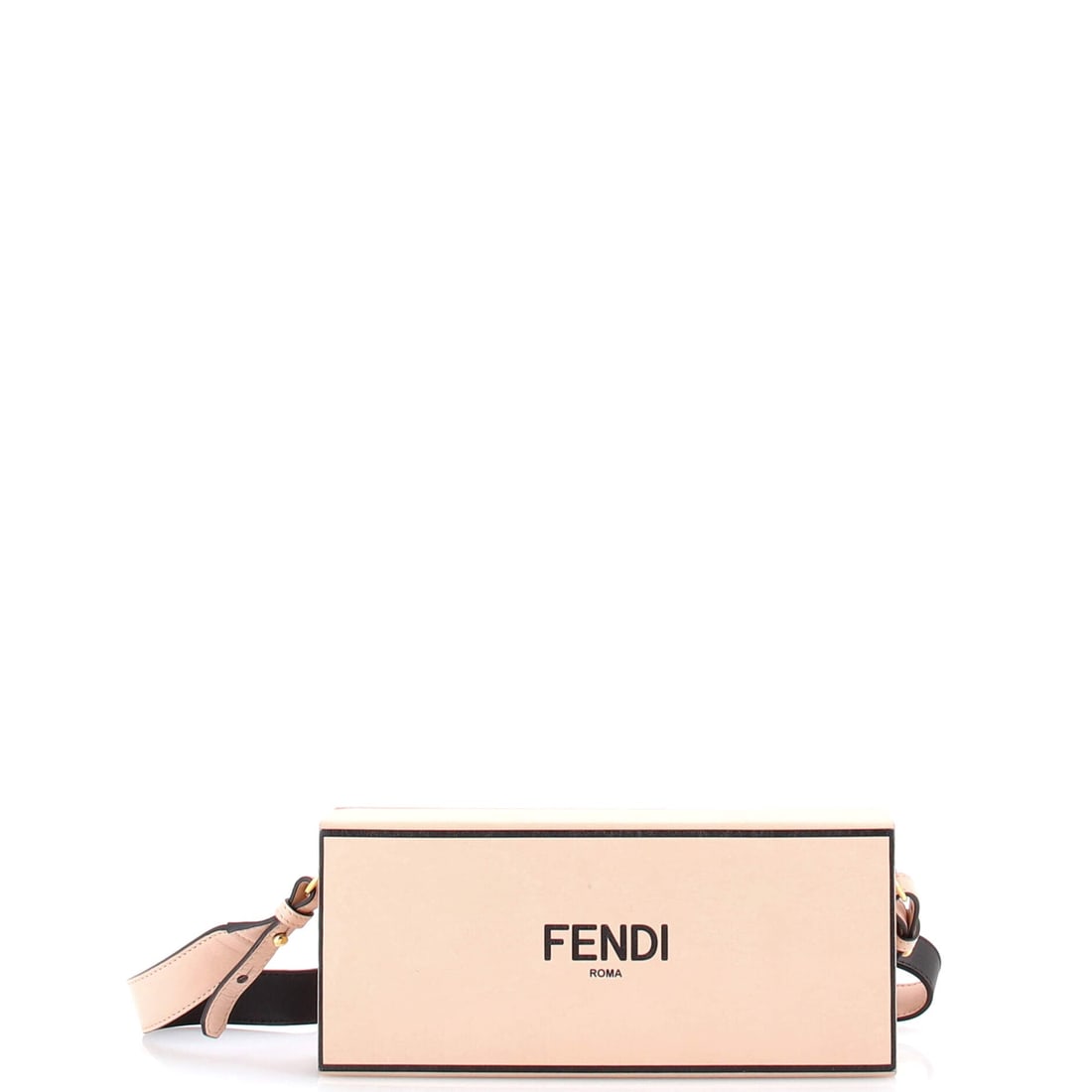 Fendi Logo Horizontal Box Crossbody Bag Leather: The Logo Horizontal Box Crossbody Bag from Fendi reads as a thoughtful piece of bag-making, with construction that prioritizes posture and proportion over noise. Worked in Leather, the surface carries