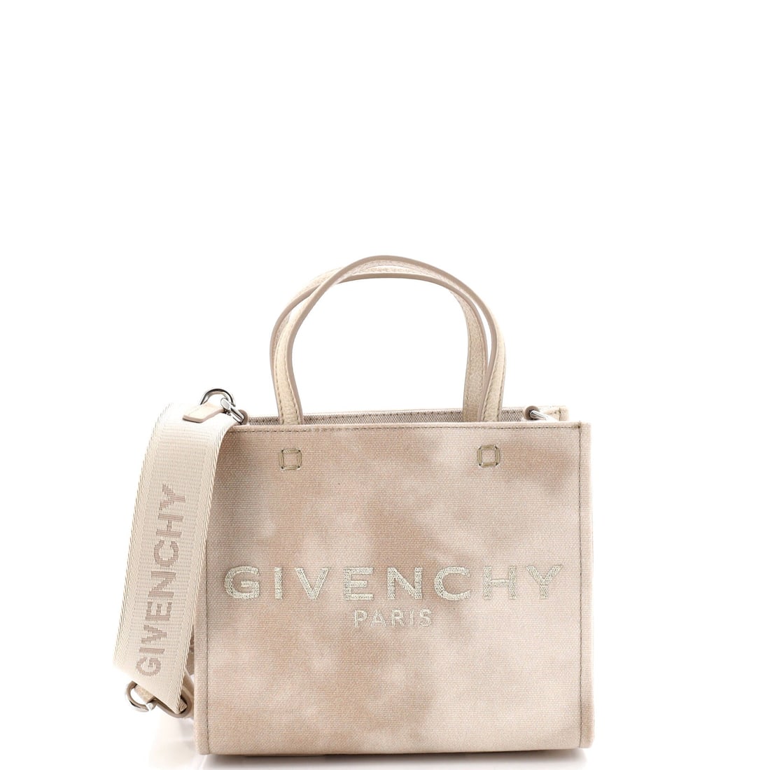 Givenchy G-Tote Canvas Mini: The Givenchy G-Tote carries a stance the maison has refined across many iterations into something instantly recognizable. Worked in Canvas, the surface carries a measured, well-bred polish. Sized at 6