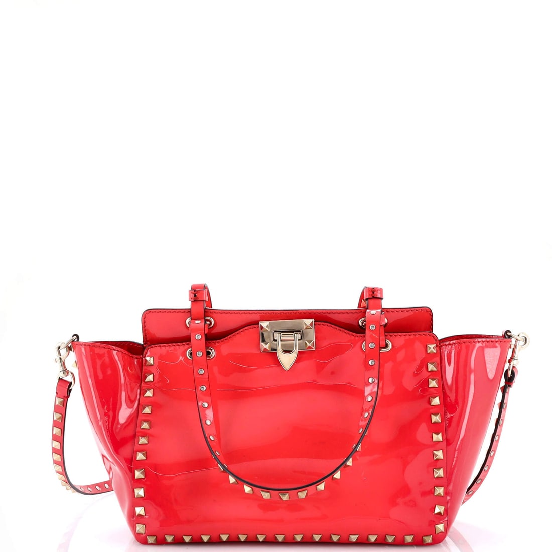 Valentino Garavani Rockstud Tote Soft Patent Medium (1 of 8)