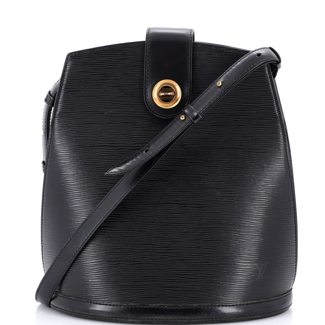 Louis Vuitton Cluny Shoulder Bag Epi Leather: Louis Vuitton's Cluny Shoulder Bag reads first as architecture and only second as accessory, which is the highest compliment for a house bag. The build is in Epi leather, Vuitton's textured grained ca