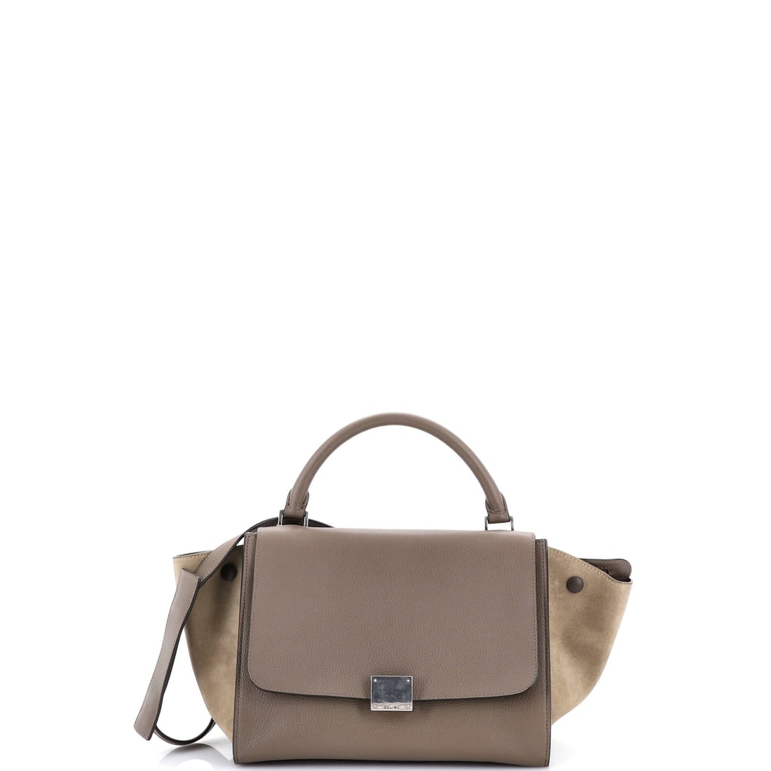 Celine Trapeze Bag Leather Small: This Celine Trapeze Bag arrives through Maison de Beaubigonne's trade channel with the silhouette the house treats as a fixture in its core lineup. The build sits in Leather, finished to the standard 