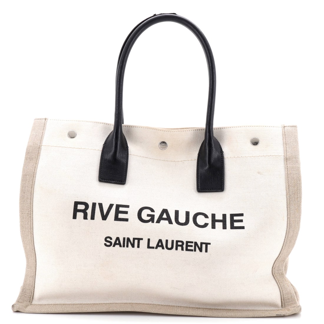 Saint Laurent Rive Gauche Shopper Tote Canvas Small (1 of 7)