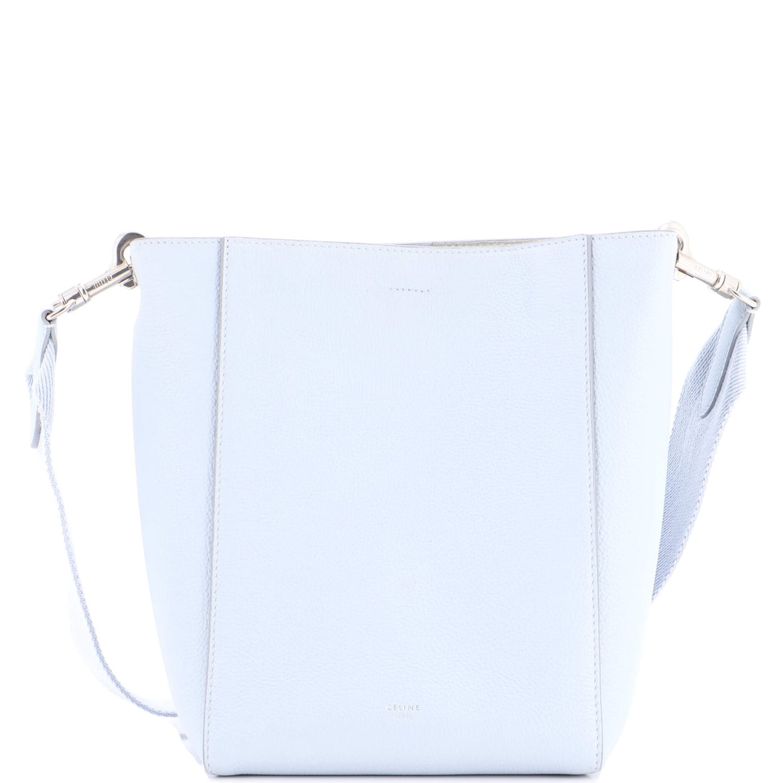 Celine Sangle Seau Bag Calfskin Small: Celine's Sangle Seau Bag is a study in measured architecture, the kind of carry that telegraphs taste before it ever signals brand. Cut in Calfskin, it has the considered hand a careful collector reco