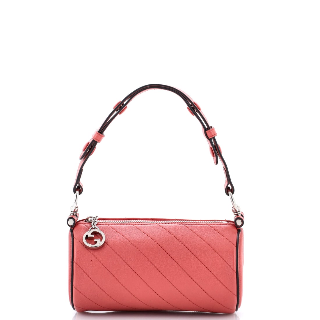 Gucci Blondie Shoulder Bag Diagonal Quilted Leather Mini: Presented here, the Gucci Blondie Shoulder Bag arrives with the proportions and stance that the house refined into a recognizable signature. Built in Diagonal Quilted Leather, the silhouette reads as 
