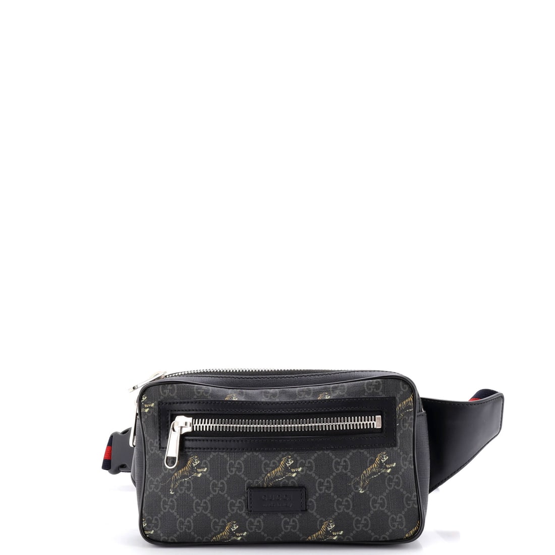 Gucci Soft Zip Belt Bag Printed GG Coated Canvas Small: Gucci built the Soft Zip Belt Bag as a piece that holds its own in a wardrobe rather than competing with it. Worked in Printed GG Coated Canvas, the surface carries a measured, well-bred polish. Measu