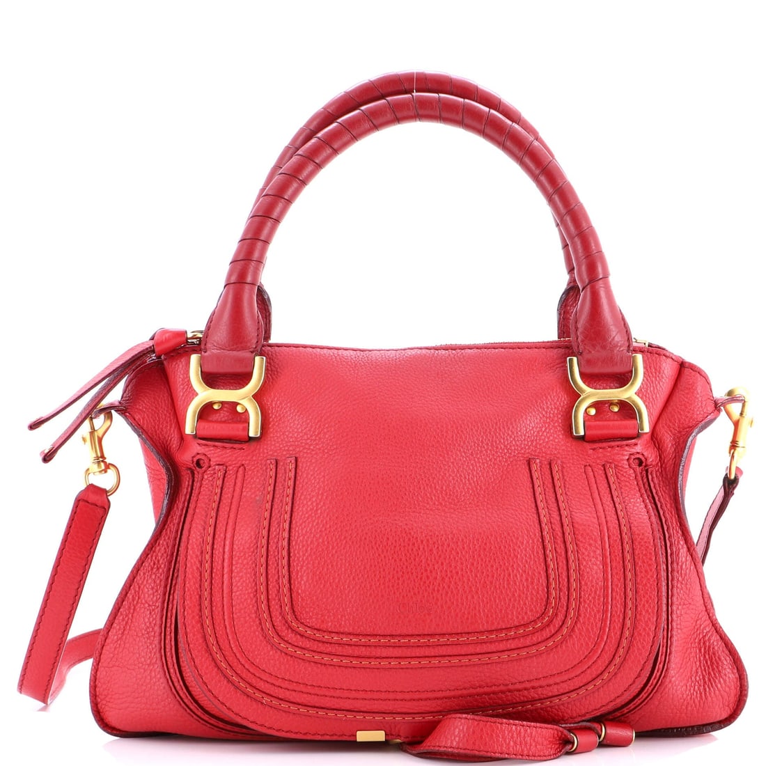 Chloe Marcie Satchel Leather Medium: Chloe's Marcie Satchel arrives as a model whose silhouette has held its place in the conversation for reasons that are easy to see at a glance. The make is in Leather, a choice that gives the piece it