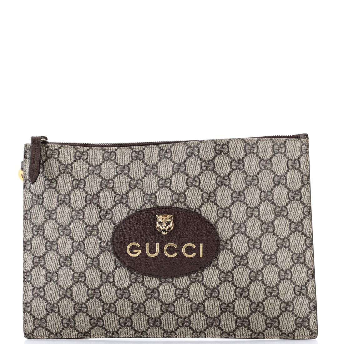 Gucci Neo Vintage Wristlet Pouch GG Coated Canvas: The Neo Vintage Wristlet Pouch from Gucci reads as a thoughtful piece of bag-making, with construction that prioritizes posture and proportion over noise. Cut in GG Coated Canvas, it has the considere