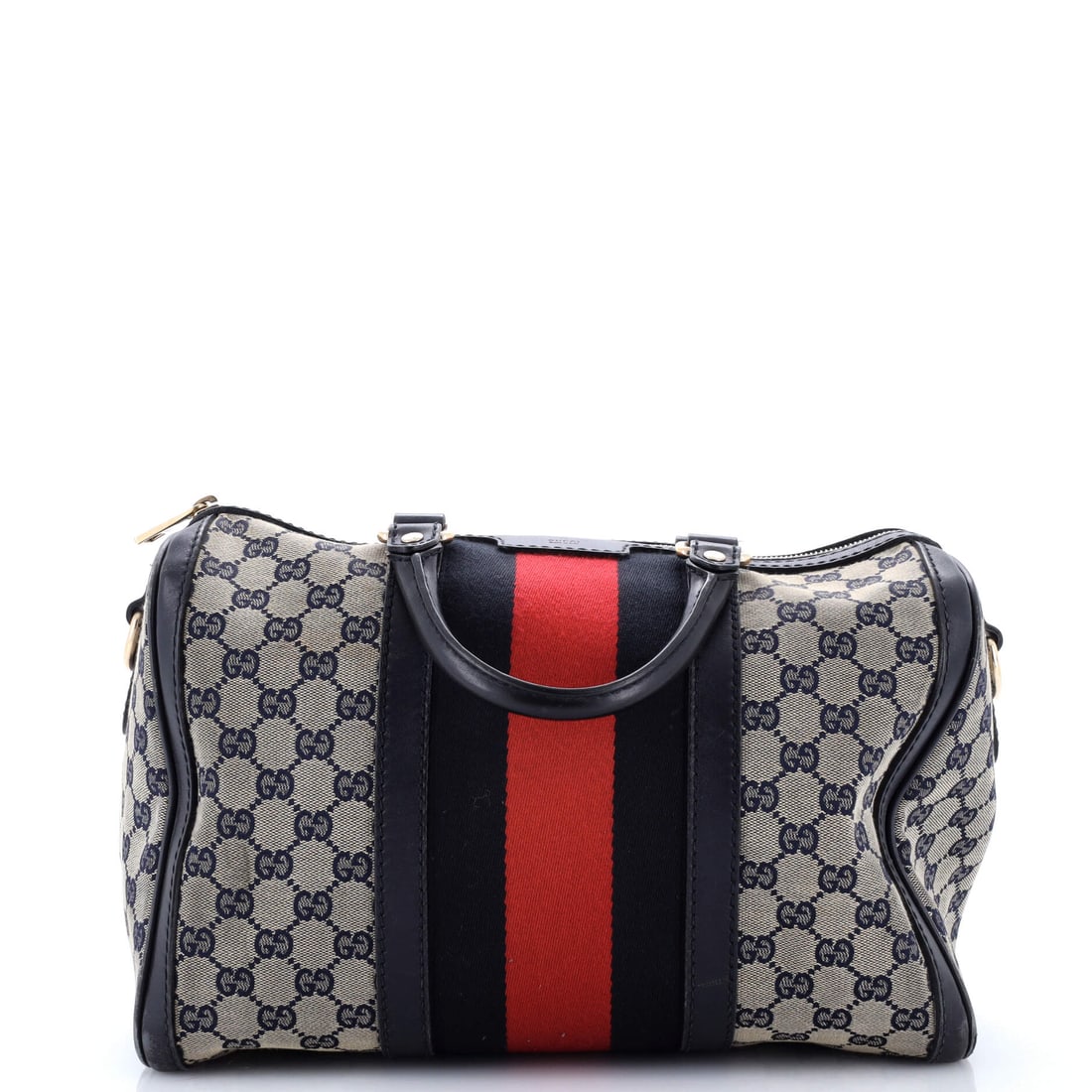 Gucci Vintage Web Boston Bag GG Canvas Medium: Gucci's Vintage Web Boston Bag steps in with the considered architecture the maison saves for its most carried house bags. Construction sits in the GG coated canvas, Gucci's instantly recognizable dou