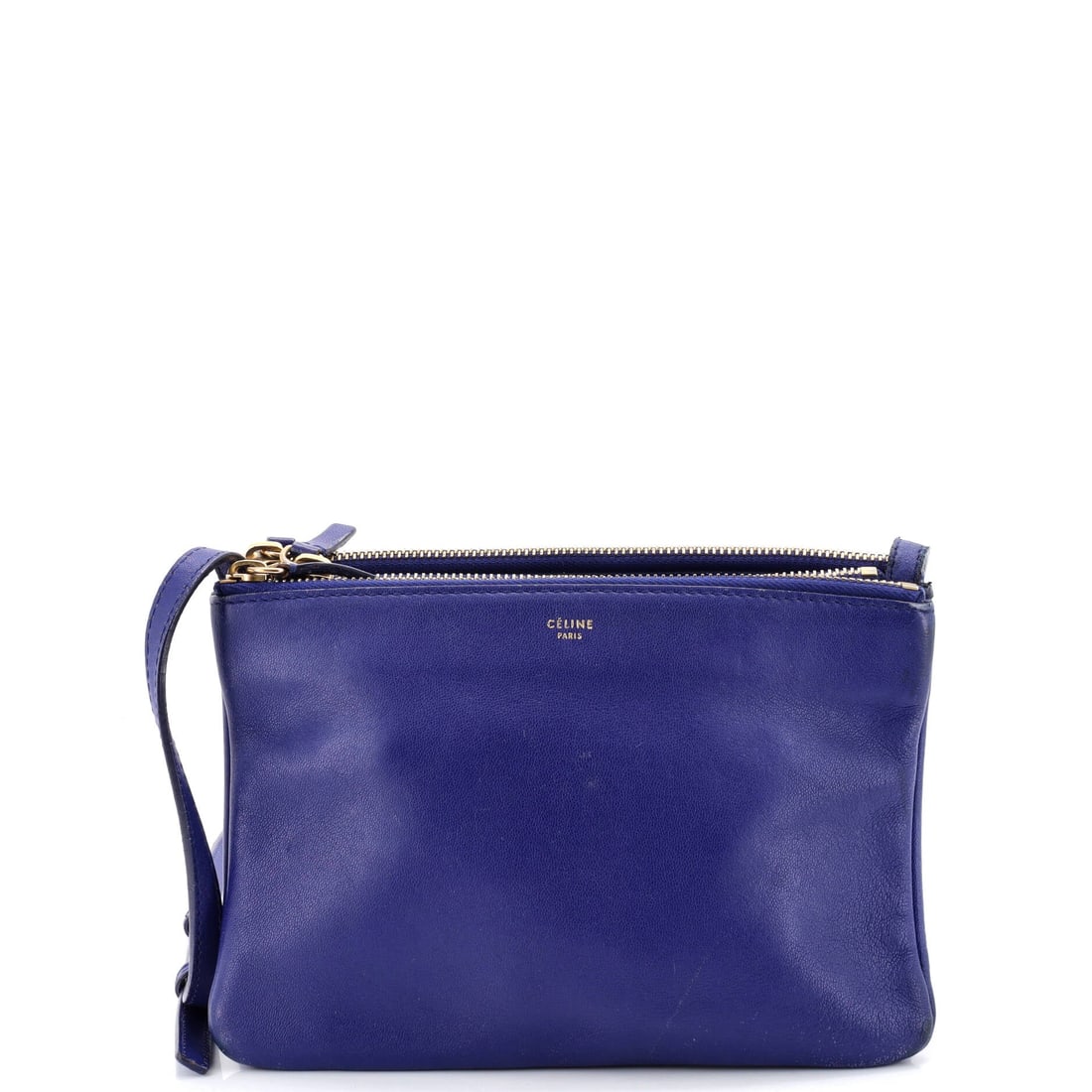 Celine Trio Crossbody Bag Leather Small: Celine's Trio Crossbody Bag is a study in measured architecture, the kind of carry that telegraphs taste before it ever signals brand. Cut in Leather, it has the considered hand a careful collector