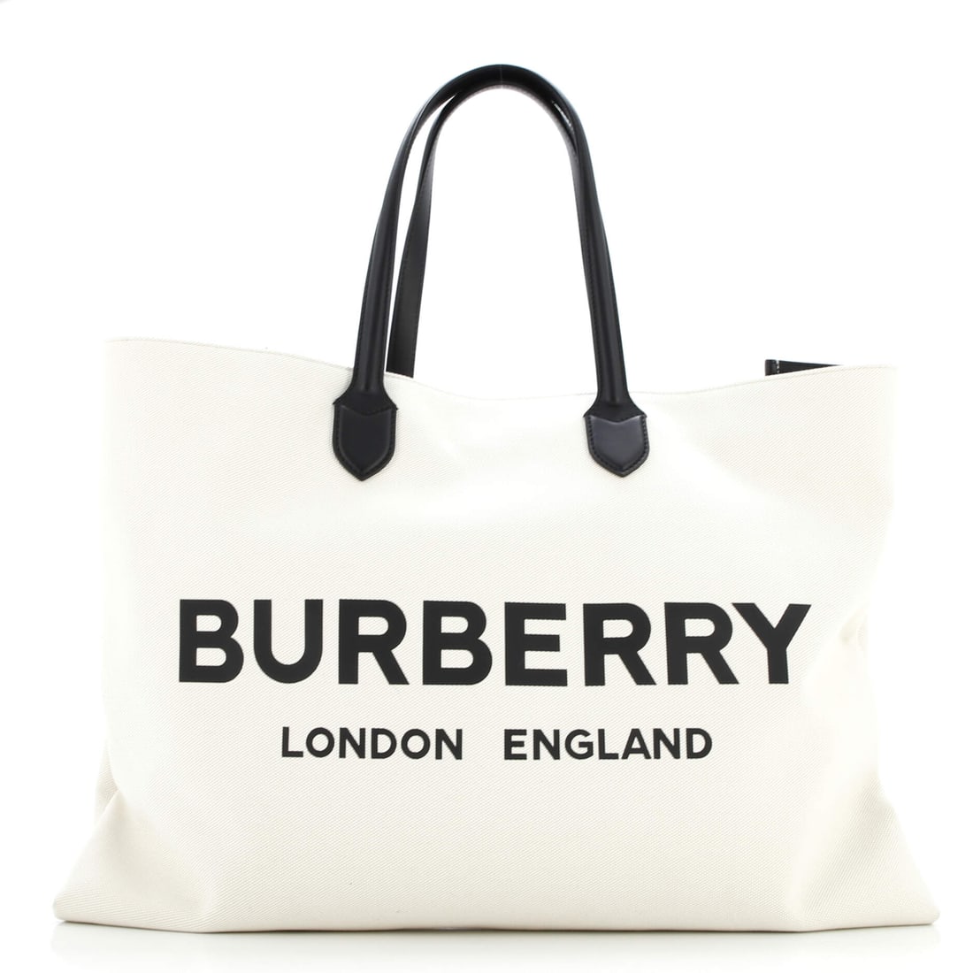 Burberry Lewes Logo Tote Canvas XL: From Burberry, this Lewes Logo Tote arrives in a configuration the house designed to read as both deliberate and easy. Built in Canvas, the silhouette reads as deliberate rather than decorative. It