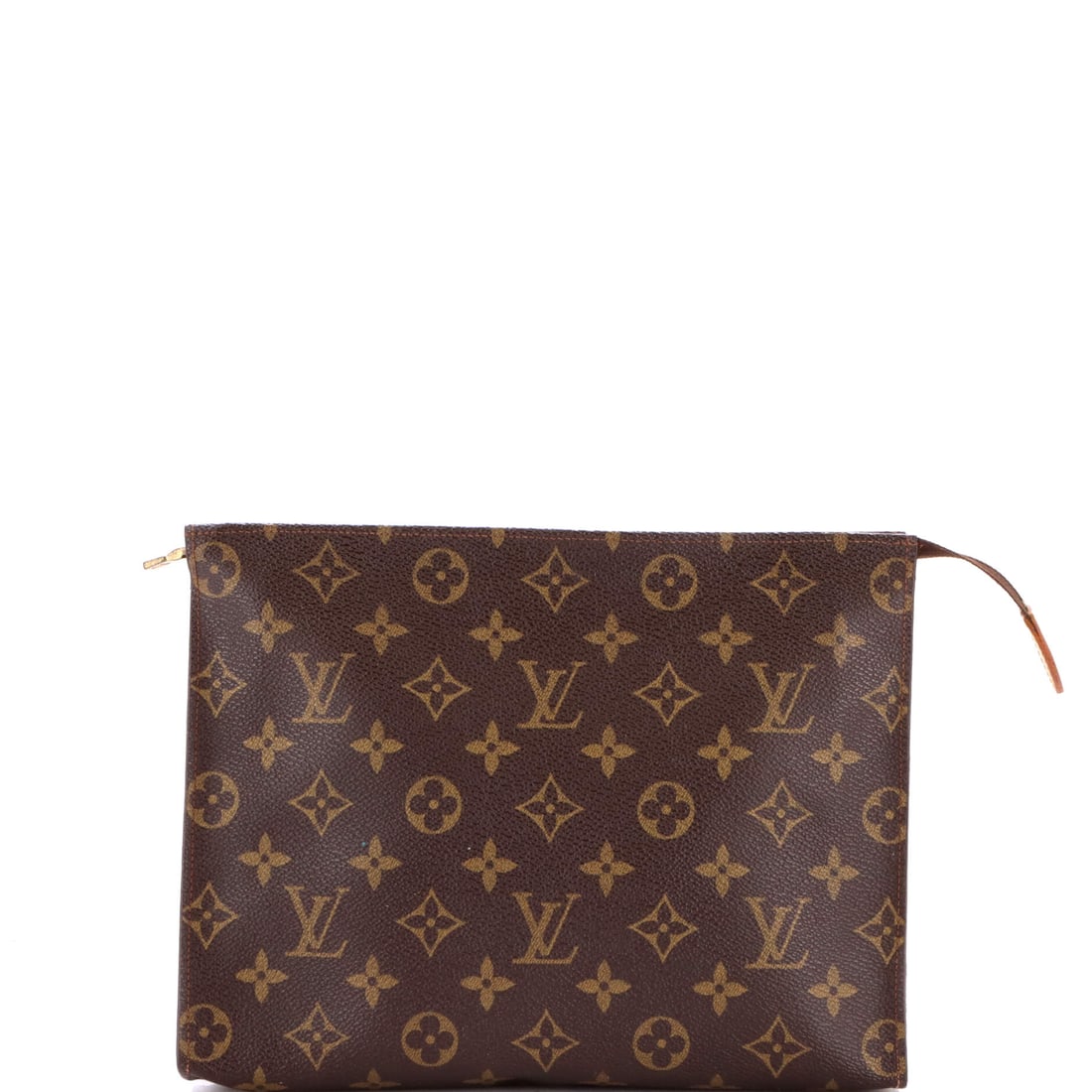 Louis Vuitton Toiletry Pouch Monogram Canvas 26: This Louis Vuitton Toiletry Pouch arrives through Maison de Beaubigonne's trade channel with the silhouette the house treats as a fixture in its core lineup. Surface and finish come from Monogram