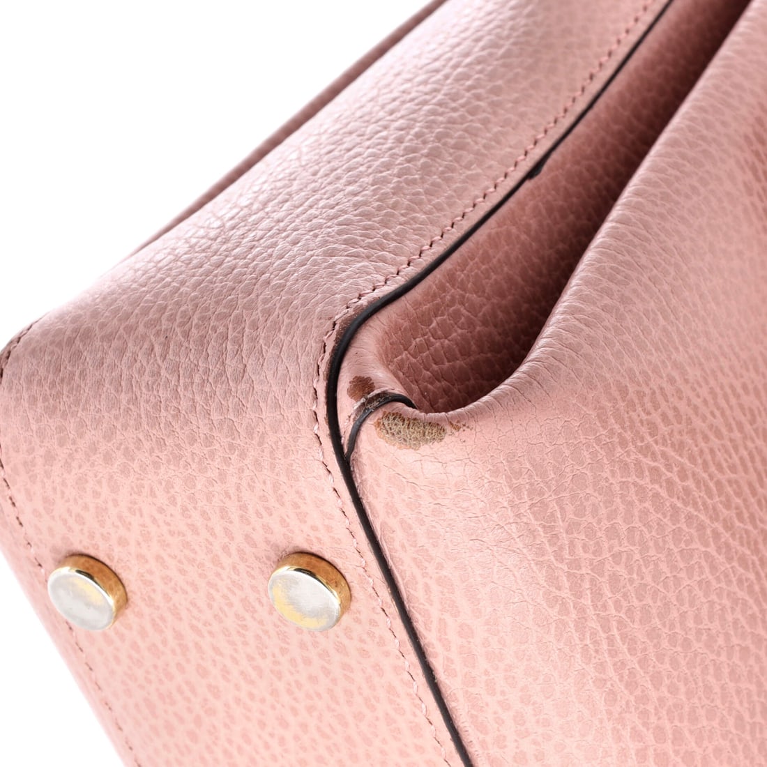 Gucci Interlocking Top Handle Bag Leather Medium - 6
