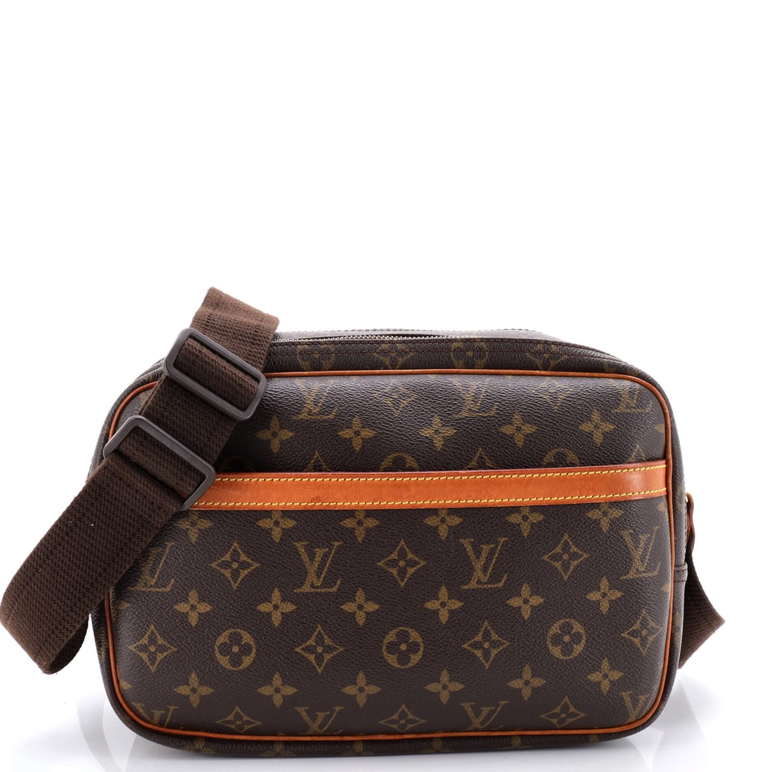 Louis Vuitton Reporter Bag Monogram Canvas PM: The Reporter Bag sits in Louis Vuitton's most quietly confident silhouette family, where line and weight do the talking. Surface and finish come from Monogram coated canvas, the house's signature LV-p