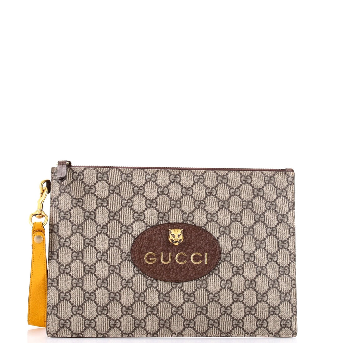 Gucci Neo Vintage Wristlet Pouch GG Coated Canvas: The Gucci Neo Vintage Wristlet Pouch carries a stance the maison has refined across many iterations into something instantly recognizable. Cut in GG Coated Canvas, it has the considered hand a careful