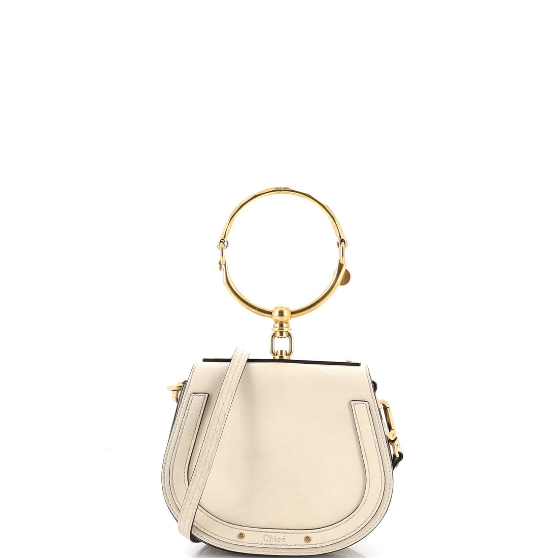 Chloe Nile Crossbody Bag Leather Small: Chloe's Nile Crossbody Bag steps in with the considered architecture the maison saves for its most carried house bags. The make is in Leather, a choice that gives the piece its quiet authority. It mea