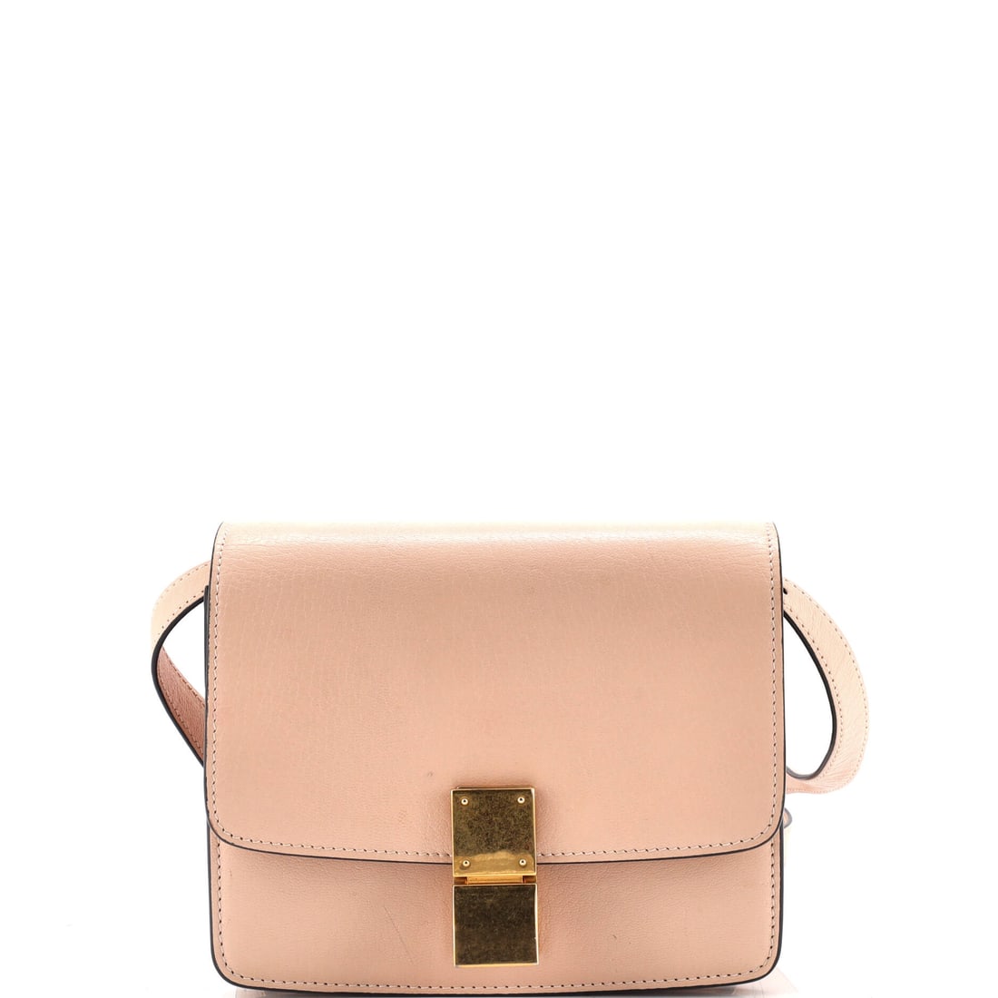 Celine Classic Box Bag Grainy Leather Small: Celine's Classic Box Bag is a study in measured architecture, the kind of carry that telegraphs taste before it ever signals brand. Worked in Grainy Leather, the surface carries a measured, well-bred 