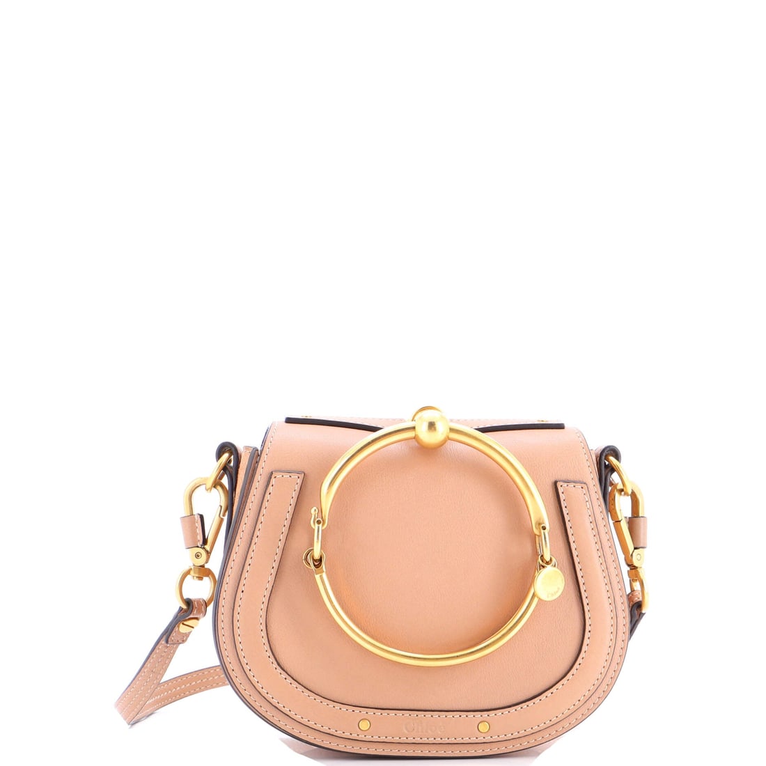 Chloe Nile Crossbody Bag Leather Small: Chloe's Nile Crossbody Bag sits squarely in the maison's most-quoted handbag language, with a profile that has earned its place in serious wardrobes. The build sits in Leather, finished to the standar