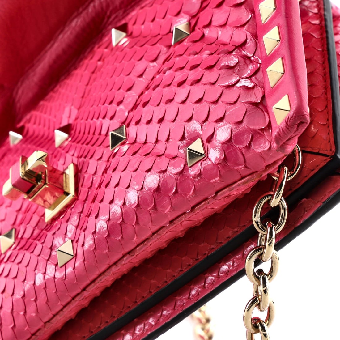Valentino Garavani Candystud Crossbody Bag Python Mini - 6