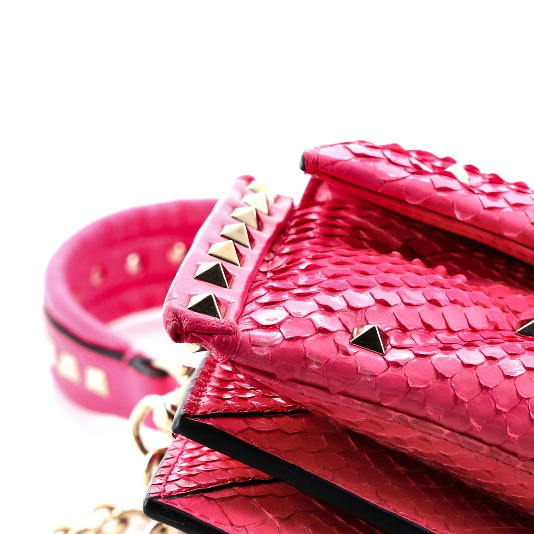 Valentino Garavani Candystud Crossbody Bag Python Mini - 7