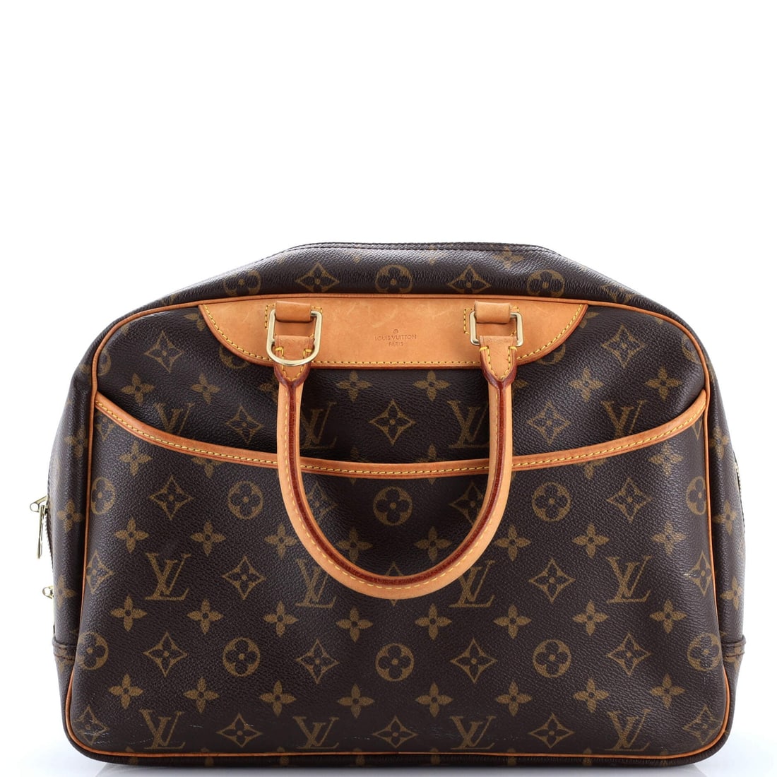 Louis Vuitton Deauville Handbag Monogram Canvas: A Louis Vuitton Deauville Handbag in this configuration carries the proportions that have made the model a steady fixture in collector rotations. It is finished in Monogram coated canvas, the house's 