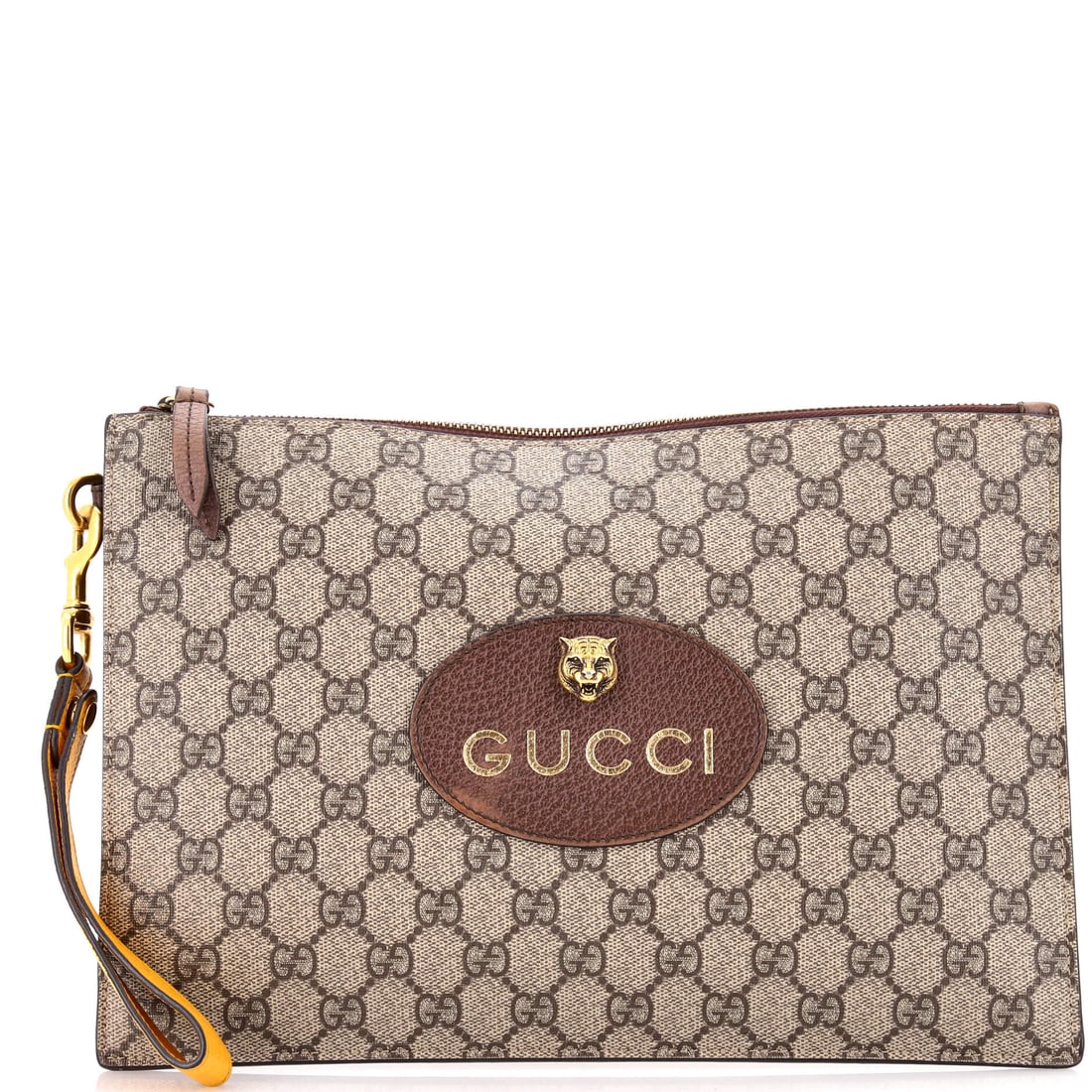 Gucci Neo Vintage Wristlet Pouch GG Coated Canvas (1 of 8)