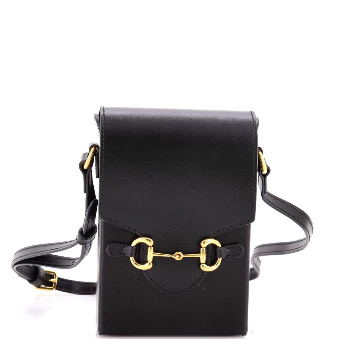 Gucci Horsebit 1955 Crossbody Bag Leather Mini: Gucci's Horsebit 1955 Crossbody Bag is a study in measured architecture, the kind of carry that telegraphs taste before it ever signals brand. Cut in Leather, it has the considered hand a careful coll