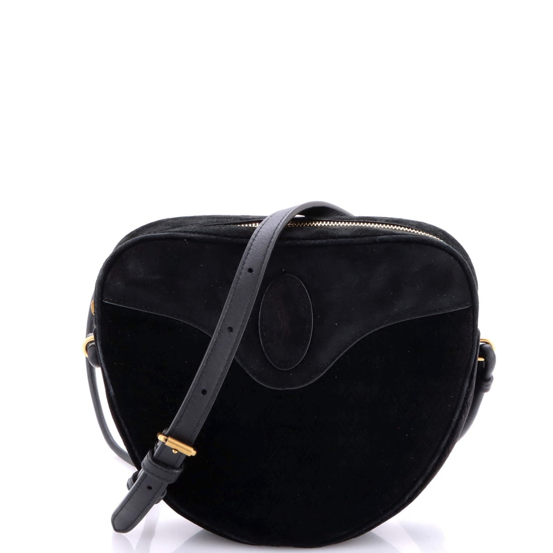 Saint Laurent Le Monogramme Coeur Bag Monogram All Over Velvet and Suede (1 of 6)