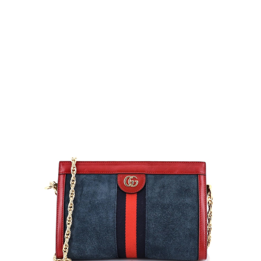 Gucci Ophidia Chain Shoulder Bag Suede Small: The Gucci Ophidia Chain Shoulder Bag carries a stance the maison has refined across many iterations into something instantly recognizable. Cut in Suede, it has the considered hand a careful collector 