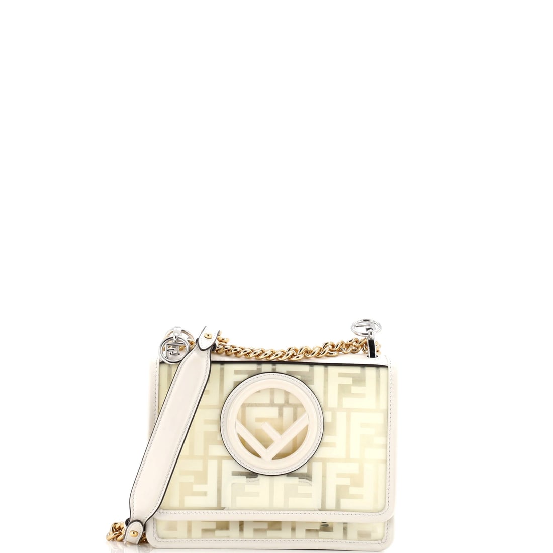 Fendi Kan I F Shoulder Bag Zucca PU Small: From the Fendi archive, the Kan I F Shoulder Bag carries the kind of architecture that translates clearly across daytime, travel, and evening rotation. The leatherwork is in the Zucca, Fendi's archiva
