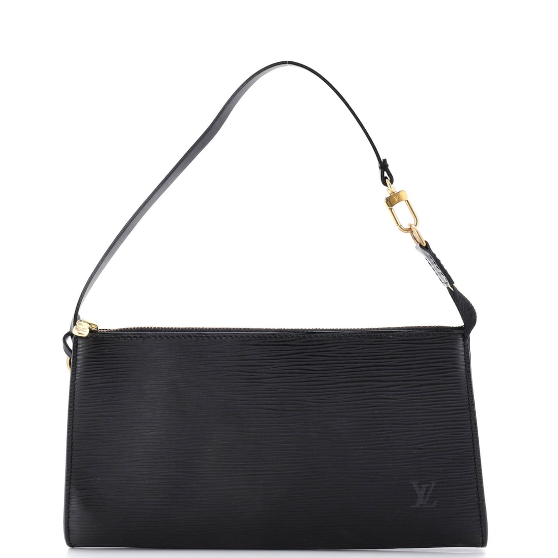 Louis Vuitton Pochette Accessoires Epi Leather: Within Louis Vuitton's catalog, the Pochette Accessoires occupies the territory between everyday tote and editorial carry. It carries the unmistakable hand of Epi leather, Vuitton's textured grained c