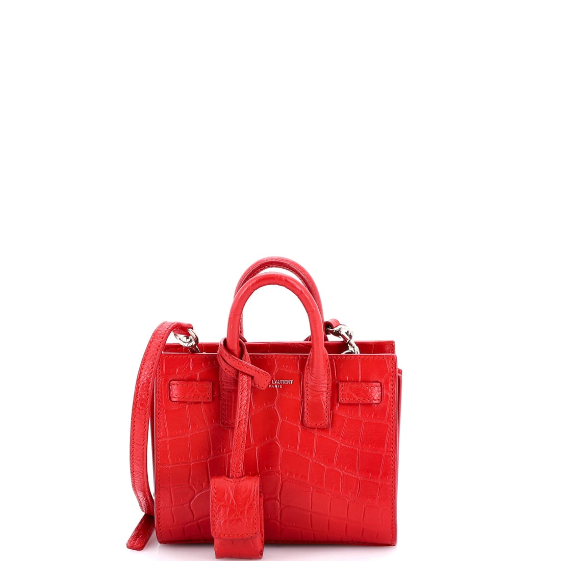 Saint Laurent Sac de Jour Bag Crocodile Embossed Leather Toy (1 of 8)