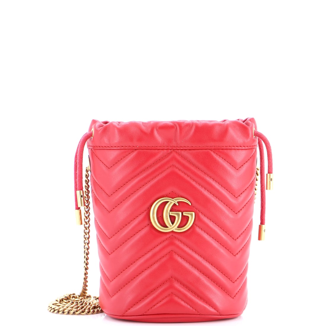 Gucci GG Marmont Bucket Bag Matelasse Leather Mini: From the Gucci archive, the GG Marmont Bucket Bag carries the kind of architecture that translates clearly across daytime, travel, and evening rotation. It carries the unmistakable hand of matelasse, 