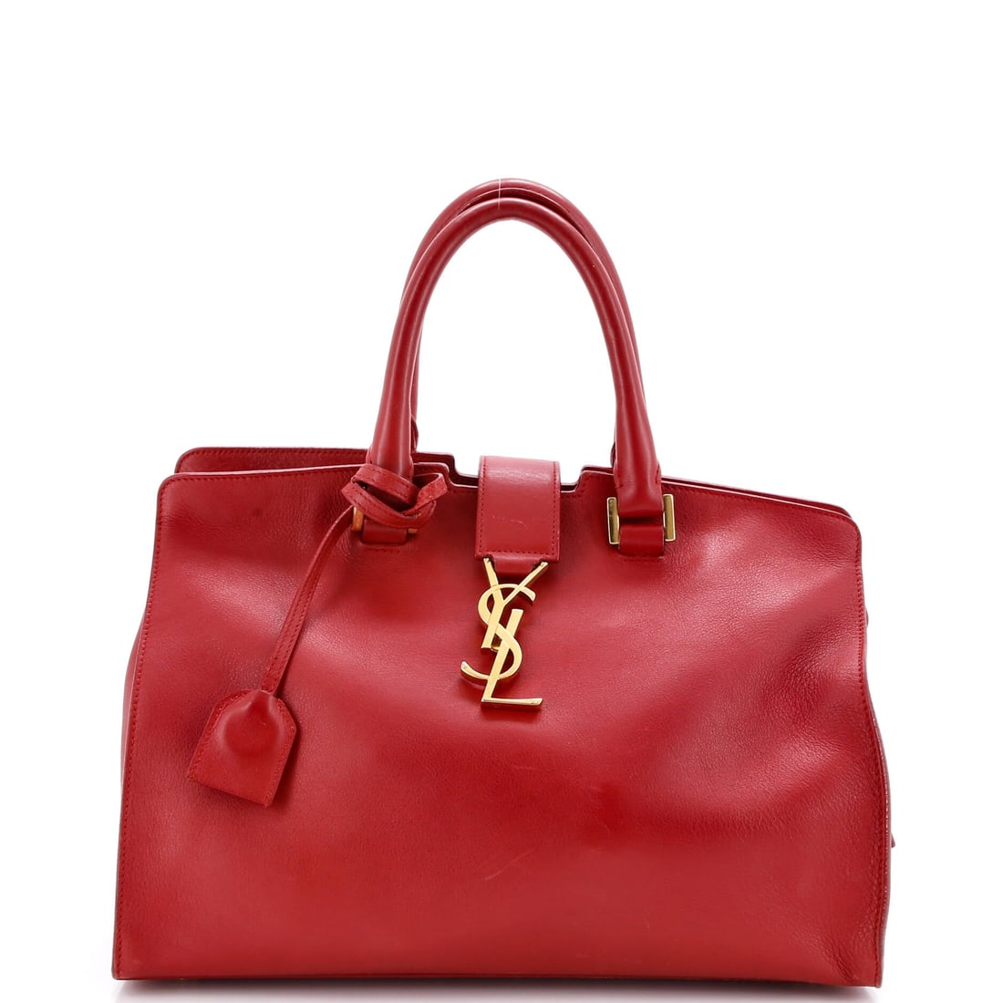 Saint Laurent Monogram Cabas Leather Small: The Monogram Cabas from Saint Laurent reads as a thoughtful piece of bag-making, with construction that prioritizes posture and proportion over noise. Cut in Leather, it has the considered hand a care