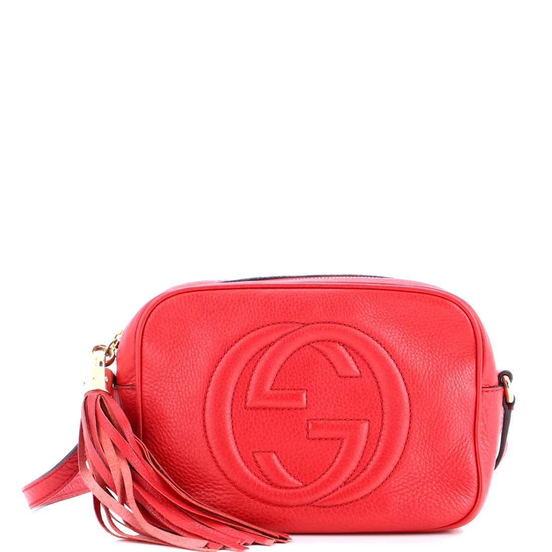 Gucci Soho Disco Crossbody Bag Leather Small: Gucci's Soho Disco Crossbody Bag is a study in measured architecture, the kind of carry that telegraphs taste before it ever signals brand. It is constructed in Leather, with the kind of considered fi