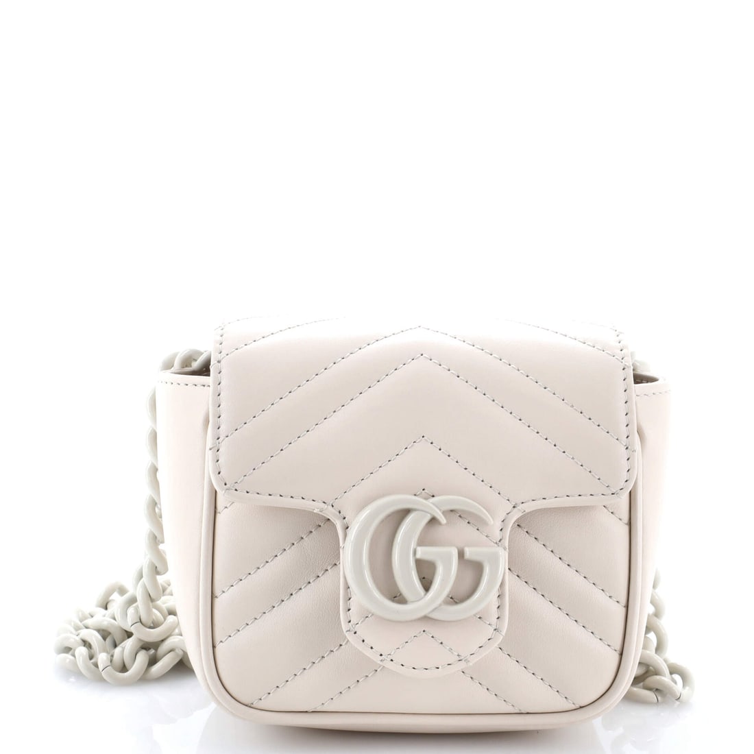 Gucci GG Marmont Flap Belt Bag Matelasse Leather Mini: From Gucci, this GG Marmont Flap Belt Bag arrives in a configuration the house designed to read as both deliberate and easy. Surface and finish come from matelasse, the quilted padded stitching techni