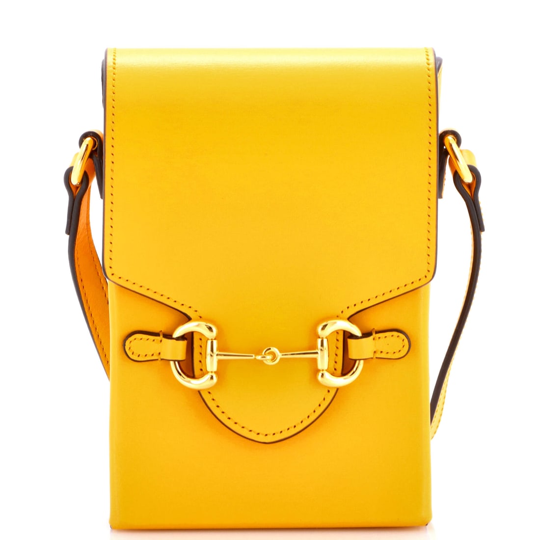 Gucci Horsebit 1955 Crossbody Bag Leather Mini: Gucci's Horsebit 1955 Crossbody Bag is a study in measured architecture, the kind of carry that telegraphs taste before it ever signals brand. Cut in Leather, it has the considered hand a careful coll
