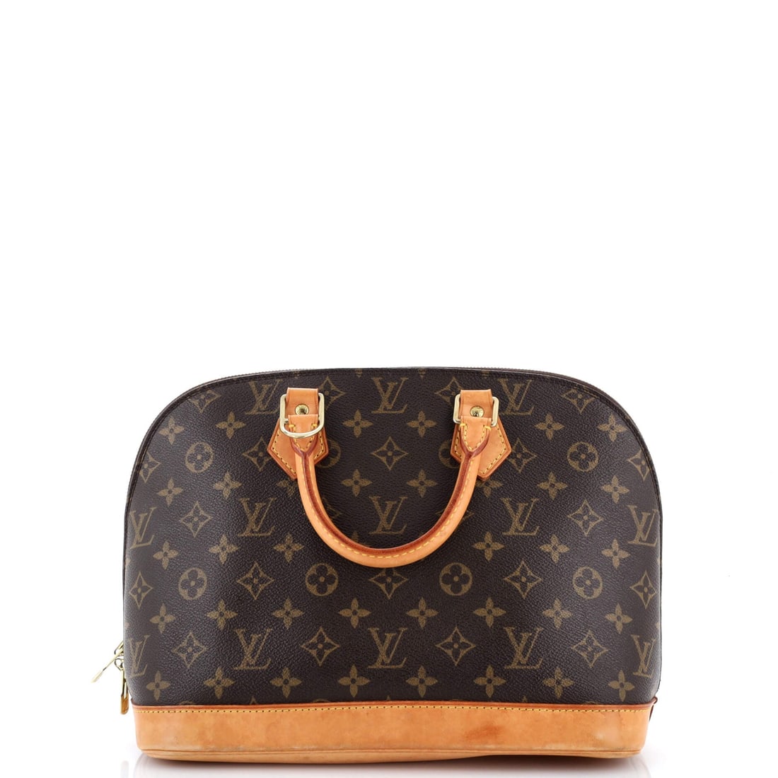 Louis Vuitton Vintage Alma Handbag Monogram Canvas PM: From Louis Vuitton, this Vintage Alma Handbag arrives in a configuration the house designed to read as both deliberate and easy. It is finished in Monogram coated canvas, the house's signature LV-prin