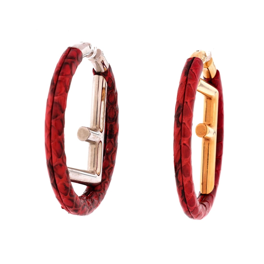 Fendi F is Fendi Hoop Earrings Metal with Python Medium: Rendered in sterling silver, the Fendi F is Fendi Hoop Earrings pulls focus without crowding the neckline. Worked in Metal with Python. Their scale gives them face-framing presence without the heft