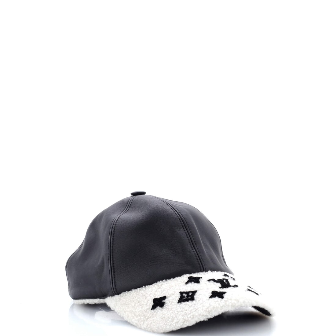 Louis Vuitton Baseball Cap Monogram Shearling with Leather - 2