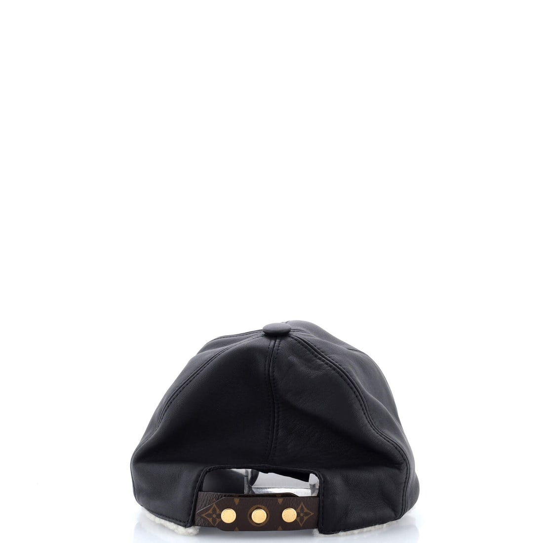 Louis Vuitton Baseball Cap Monogram Shearling with Leather - 3