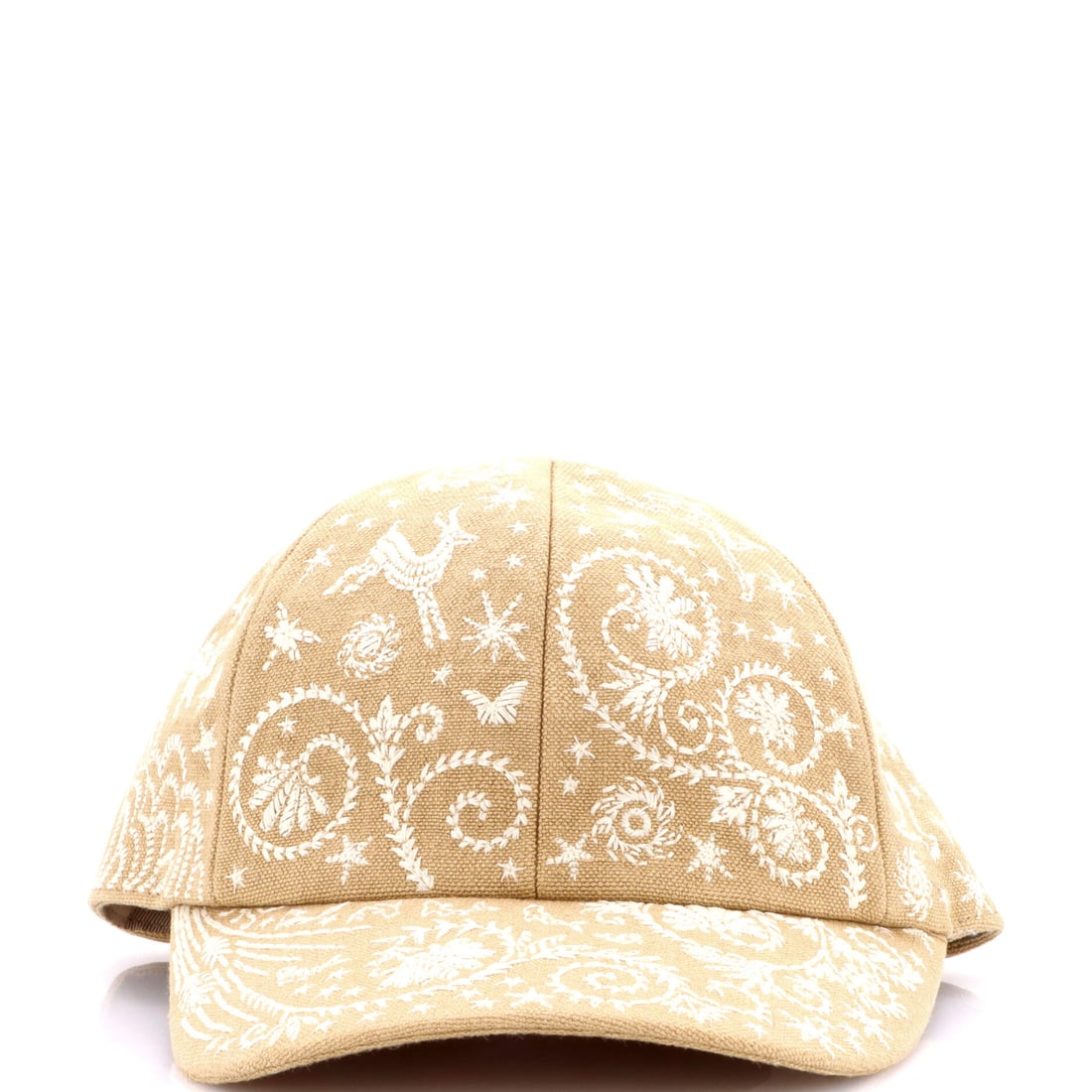Hermes Tess Sous Charme d'Orphee Baseball Cap Embroidered Canvas: Set in Neutral, the Hermes Tess Sous Charme d'Orphee Baseball Cap carries house code from comb to teeth. Worked in Embroidered Canvas. Its scale reads deliberately compact, which is exactly what makes