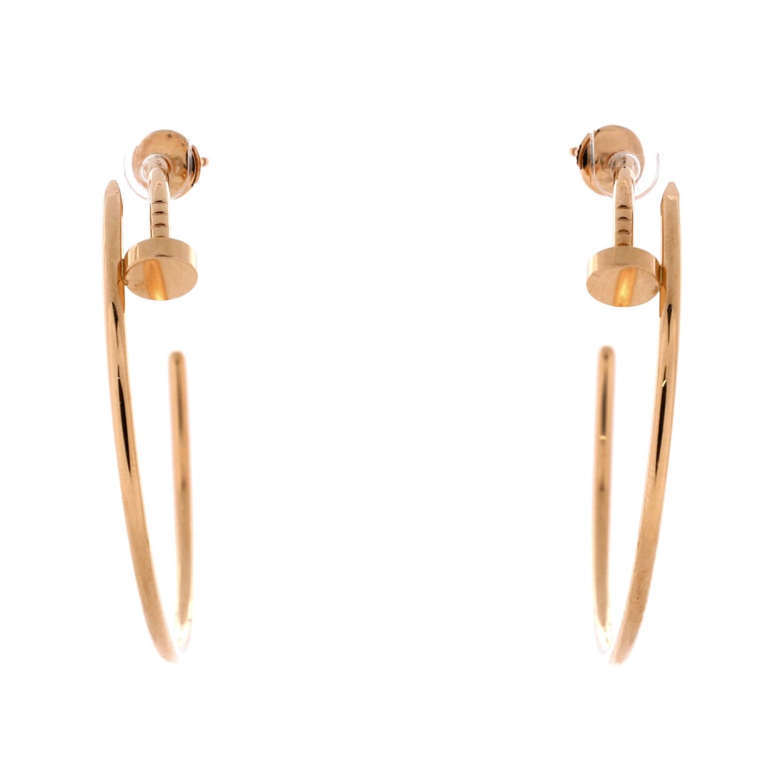 Cartier Juste un Clou Hoop Earrings 18K Rose Gold XL (1 of 3)