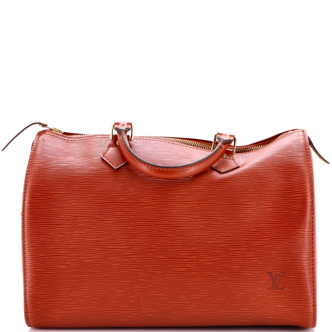 Louis Vuitton Speedy Handbag Epi Leather 30: Louis Vuitton's Speedy Handbag writes compartmentalization into its design brief, the kind of practical reasoning the house has refined across multiple iterations. Cast in a saturated brown, the kind 